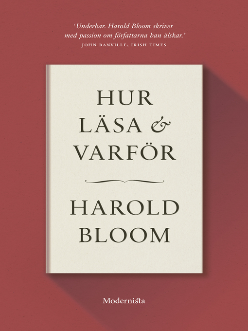 Title details for Hur läsa och varför by Harold Bloom - Available